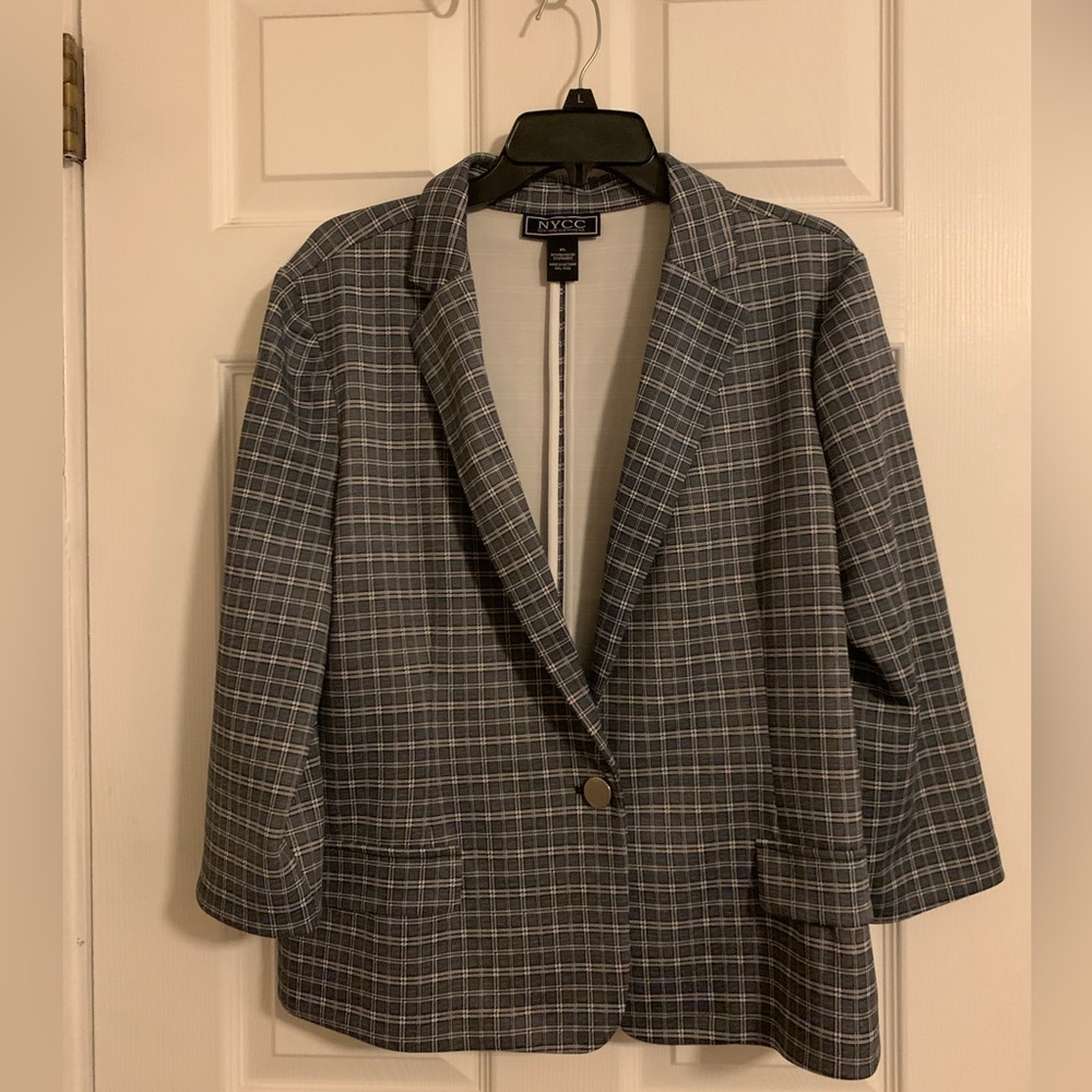 NYCC Business Casual Seersucker Blazer Jacket